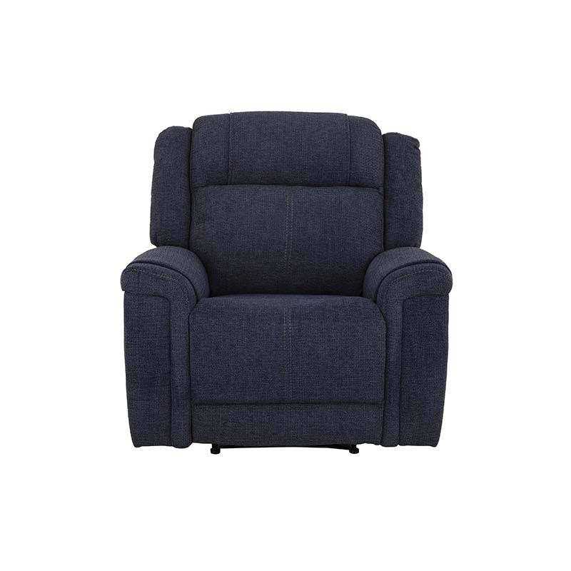 Sillón reclinable Imperial en color negro, con estructura moderna y asiento cómodo, ideal para sala o sala de estar.