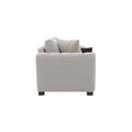 Juego de sala Sonny con sofá y loveseat en tapiz de tela marfil, estilo cómodo y moderno para el hogar.