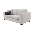 Sofá y loveseat Sonny en tela color marfil, juego de sala de Deurope con estilo cómodo y moderno.