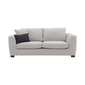 Sofá y loveseat Sonny en color marfil de tela Victory, juego de sala de estilo moderno de deurope.com.mx.