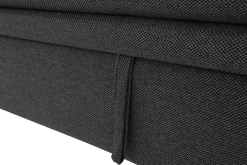 Sofá cama Caruso de Deurope en gris oxford, tela de tejido plano, con respaldo y asiento cómodo, mide 225 cm de largo.