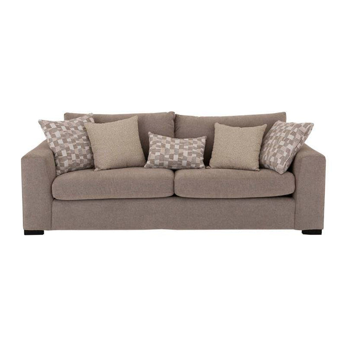Sofá de sala Oporto de 2 piezas en color gris, estilo moderno y cómodo para el hogar, de la marca deurope.com.mx