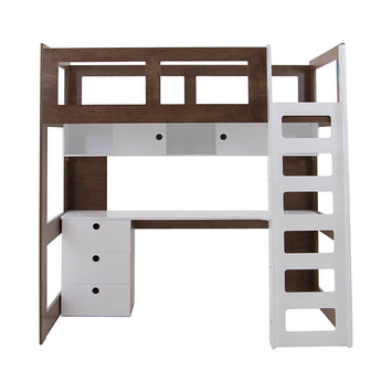 Cama Alta con Escritorio Elis