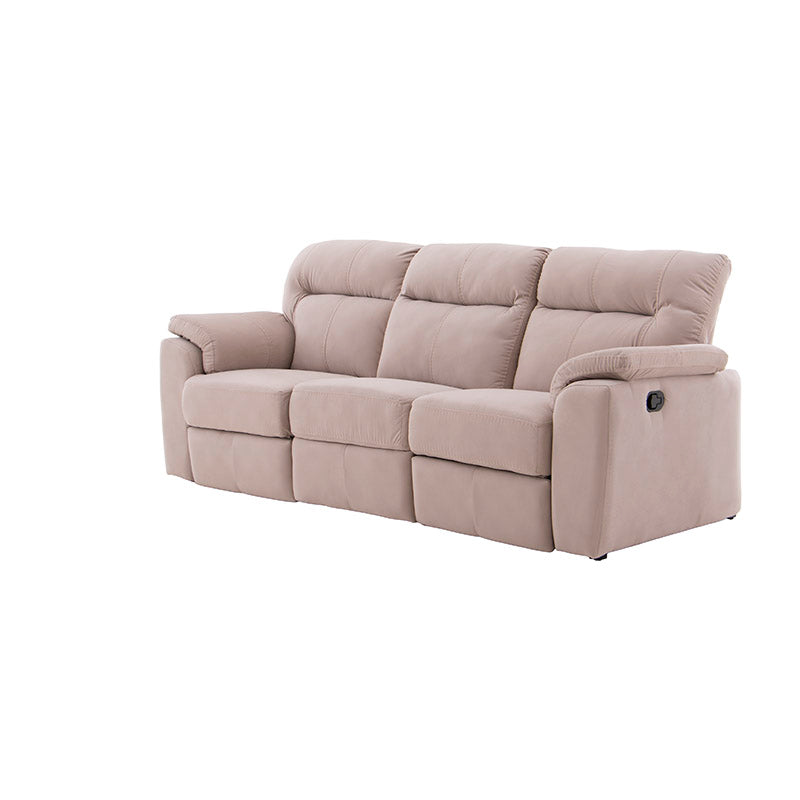Sofá de 3 plazas tapizado beige Merkamueble