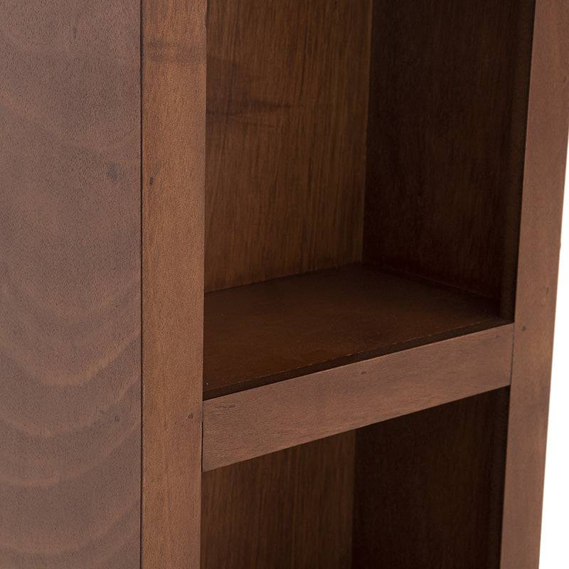 Mesa de antecomedor Inglaterra de madera industrializada con chapa de parota, frente, 140 cm de largo y 98 cm de alto.