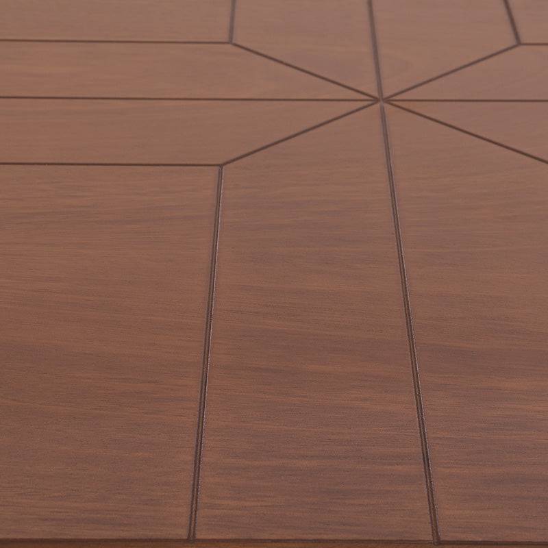 Mesa de antecomedor Inglaterra de madera industrializada en tono tabaco, con chapa de parota, tamaño 140x98x76 cm.