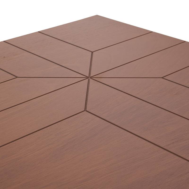 Mesa de antecomedor Inglaterra de madera industrializada y chapa de parota, con dimensiones de 140x98x76 cm.