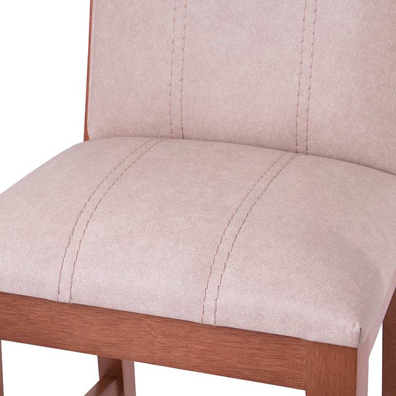 Banco Siena para barra de madera beige con tapiz de cuero, altura 101 cm, asiento de 42 cm, de deurope.com.mx.