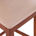 Banco para barra Banco Deus de madera de caoba y tapizado de cuero con acabado elegante, mide 38 cm de alto y 104 cm de largo.