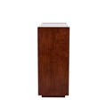 Barra Deus de madera y mármol con chapa de caoba, superficie de 120 cm de largo y 105 cm de alto, diseño elegante y funcional.