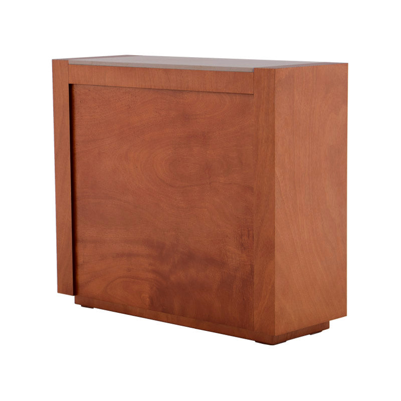 Barra de Deus deurope.com.mx en madera caoba y mármol, con dimensiones de 120x45x105 cm, diseño elegante y moderno