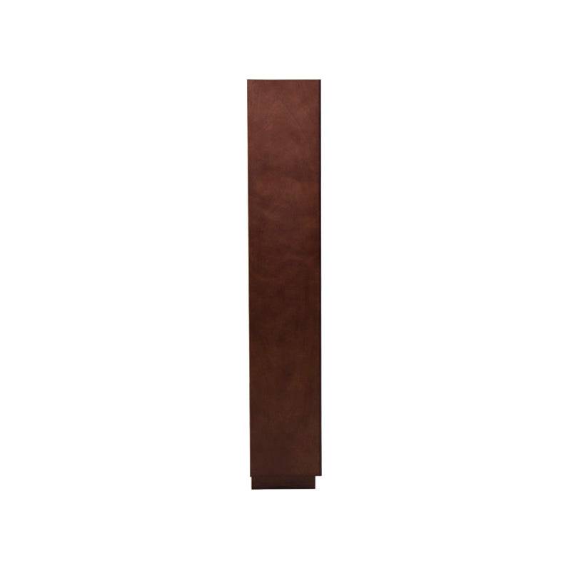 Contrabarra Quebec de madera de banak, encino y okume, de 120 cm de largo, 200 cm de alto y 35 cm de fondo.