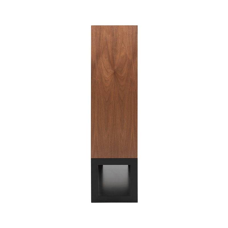 Mueble de bar Berne Made de Deurope en acabado nogal moka, con puertas y estantes, mide 100x160x40 cm, ideal para bebidas.