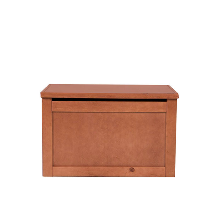 Baúl de Cama Texas de madera color nogal, 90 cm de frente, 50 cm de fondo y 55 cm de alto.