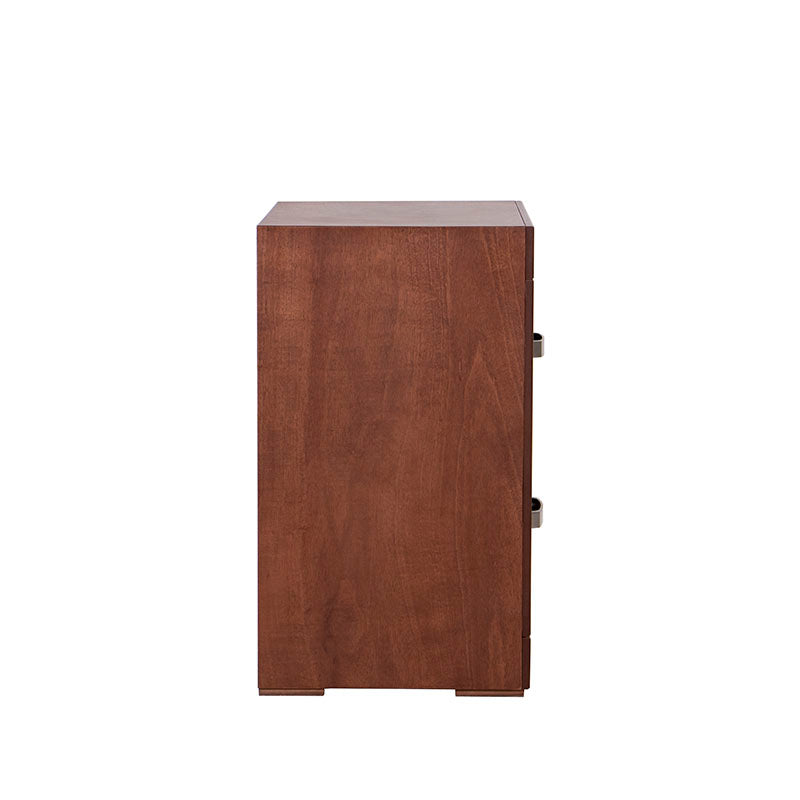 Buró de México deurope.com.mx en chapa de okume, color mandarina, con dimensiones de 65x70x40 cm, diseño moderno y funcional.