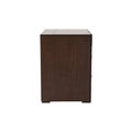 Buro de recámara Boston 3 piezas en madera oscura de style industrial, con dimensiones de 60x70x46 cm, en color nogal oscuro.