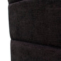 Cabecera Lazy en tapiz negro, con diseño moderno y plano, de 150 cm de alto y fondo de 13 cm, para cama.