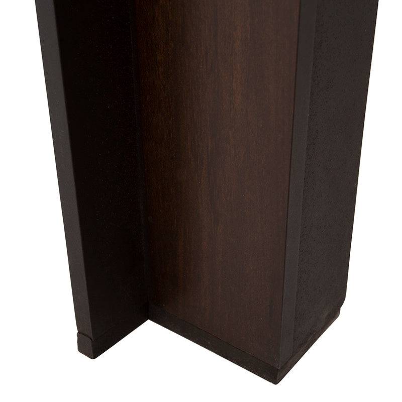 Cabecera Boston de madera oscura con tapiz de microfibra en color gris, tamaño 200x170 cm, estilo industrial.