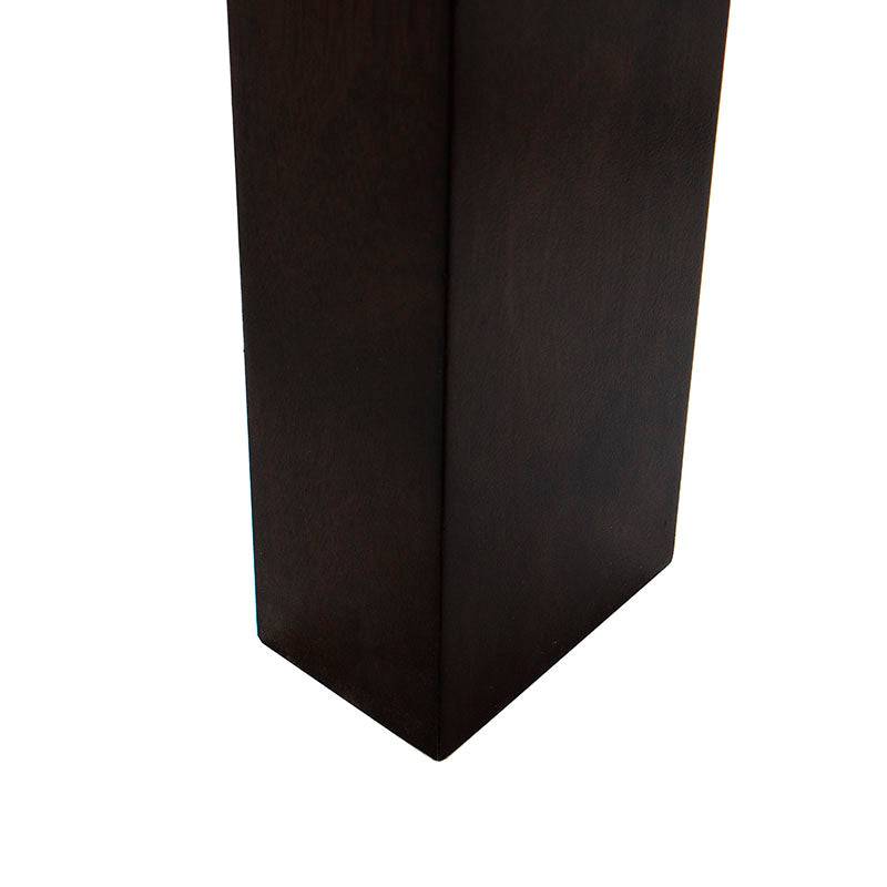 Cabecera Mond deDeurope.com.mx en madera de caoba, con acabado en chapa de tabaco, mide 225 cm de ancho y 160 cm de alto.