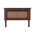 Cabecera Perth de madera de okume en acabado tabaco, con diseño industrial, dimensiones 211x148x17 cm, deurope.com.mx
