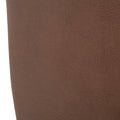 Cabecera húngaro de color terracota claro con tela tipo nobuck, mide 326 cm de ancho, 120 cm de alto y 10 cm de fondo.