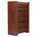 Cajonera Mond de Deurope con acabado en chapa de caoba, mármol en la parte frontal, tamaño 80x120x40 cm, en color tabaco.