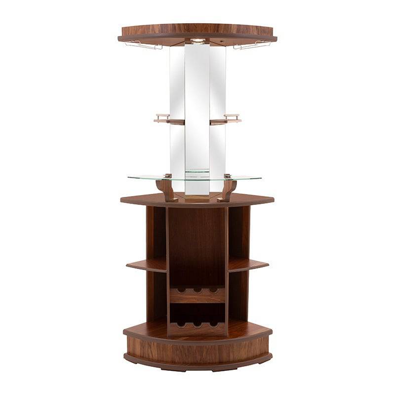 Cantina Garibaldi de estilo industrial en madera y chapa de tzalam, mueble para almacenamiento, 60 cm de ancho y 184 cm de alto.