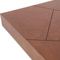 Juego de comedor Quetzal de madera industrializada con chapa de okumé, mesa de 220 cm en tonos café y tabaco.