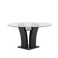 Mesa de comedor Tulip de color wengué, diseño moderno y elegante, perfecta para espacios de comedor en estilo contemporáneo.