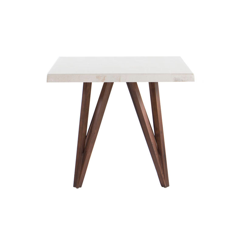 Juego de comedor Aragón de madera de poplar con cubierta de mármol, mesa de 120 cm de largo y 76 cm de alto, 5 piezas.