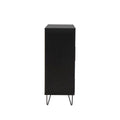 Comoda Lazy de Deurope en color negro nogal con estructura de melamina, frente y dimensiones de 100x40x105 cm.