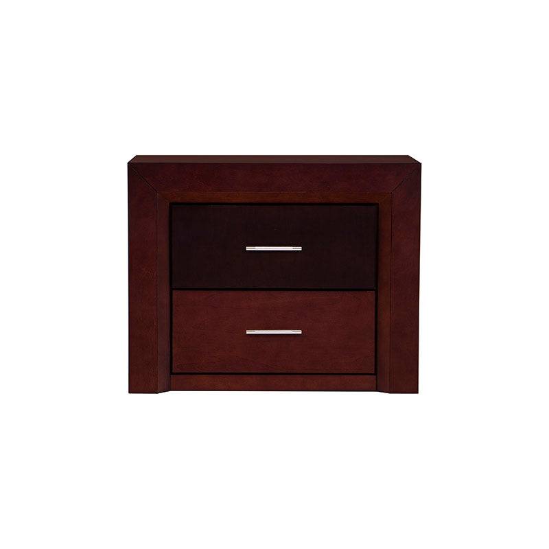 Cómoda Rochelle de madera de pino enchapada en maple americano, con 80 cm de ancho, 63 cm de alto y 40 cm de fondo.