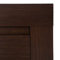 Cómoda Boston de madera oscura con diseño industrial, frente de 160 cm de ancho, 90 cm de alto y 46 cm de fondo.