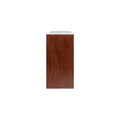 Cómoda Mond de madera de caoba con placa de mármol, diseño elegante en tono tabaco, frente amplio de 160 cm, altura 80 cm.