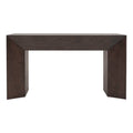 Consola Ripol de color gris ash con acabado en madera industrializada y enchapada en encino, perfecta para decorar espacios modernos.