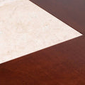 Consola Tamayo de madera de caoba con frente de mármol, tamaño 140x75x40 cm, estilo elegante y acabado en chapa de caoba.