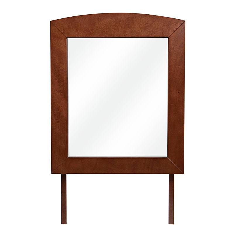 Espejo Armenia de deurope.com.mx, con marco de chapa de okume en color almendra, tamaño 100x120 cm, espejo empotrado.
