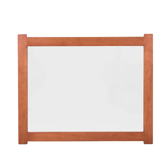 Espejo Texas de Deurope.com.mx con marco de madera de pino y estilo industrial, mide 75 cm de ancho y 90 cm de alto.