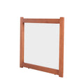 Espejo Texas de madera de pino con marco industrial, tamaño 75x90 cm, espejo empotrado en estilo moderno y elegante.