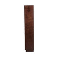 Librero Quebec de madera de nogal, encino y okumé, con 60 cm de frente, 180 cm de alto y 35 cm de fondo, de deurope.com.mx