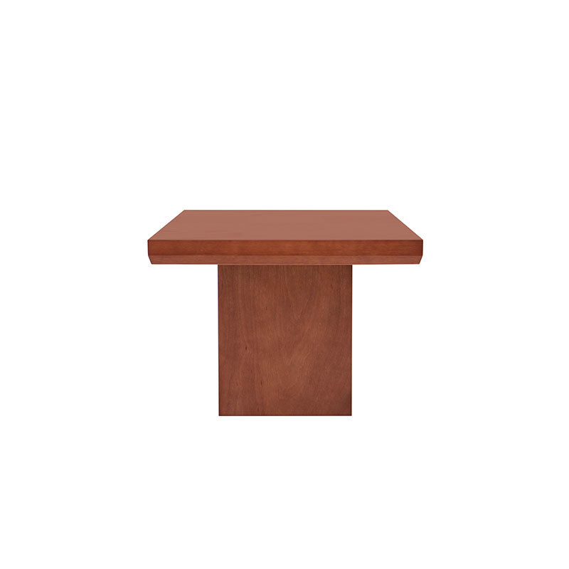 Mesa de comedor Siena de madera en color café almendra, con superficie rectangular y dimensiones de 150x75 cm, de Deurope.com.mx
