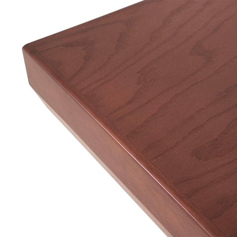 Mesa de comedor Siena de madera en color café almendra, con dimensiones de 150x75x150 cm, deurope.com.mx
