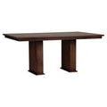 Juego de comedor Orleans de madera de nogal con 7 piezas, mesa de 160 cm de largo y sillas a juego para comedor elegante.
