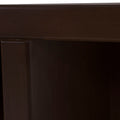 Mueble para TV Lisboa de color café con acabado de madera industrial, 140 cm de ancho, 60 cm de alto y 40 cm de fondo.