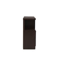 Mueble para TV Asturias de madera industrializada en acabado moka, con espacio para televisor y almacenamiento.