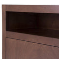 Mueble para TV Tamayo en madera de caoba con acabado tabaco, frente de 160 cm, alto 70 cm y fondo 30 cm, deurope.com.mx