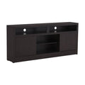 Mueble para TV Tamayo de Deurope en chapa de caoba, con diseño en color tabaco, frente de 160 cm y altura de 70 cm.