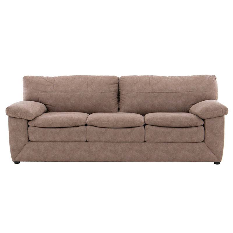 Sala Calvin de Deurope.com.mx en tonos neutros, con cojines suaves y diseño moderno para sala de estar elegante.