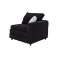 Sillón esquinero tipo sala Lazy de tejido plano negro, módulo de sala deoupe.com.mx con dimensiones 94x90x94 cm.