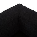 Sala modular lazy sillón esquinero en tela negra, con estructura de 94x90x94 cm, deurope.com.mx